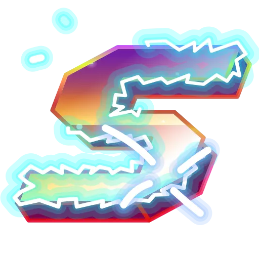 Стикер 19 Retro Font Emoji