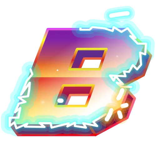 Стикер 2 Retro Font Emoji