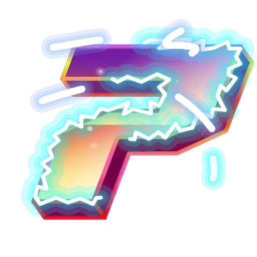 Стикер 33 Retro Font Emoji