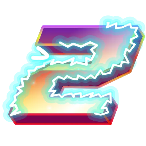 Стикер 26 Retro Font Emoji