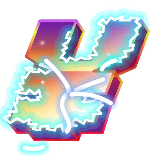 Стикер 48 Retro Font Emoji