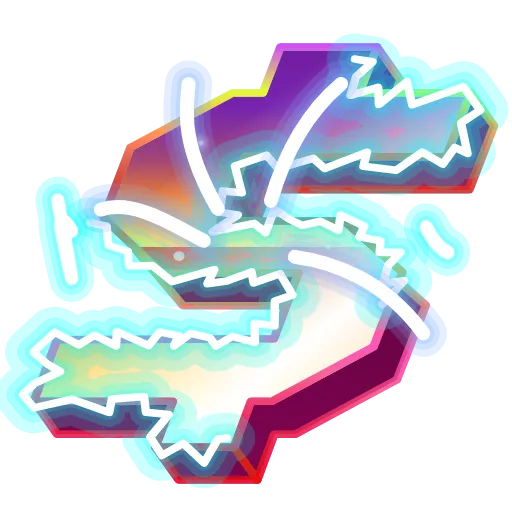 Стикер 47 Retro Font Emoji