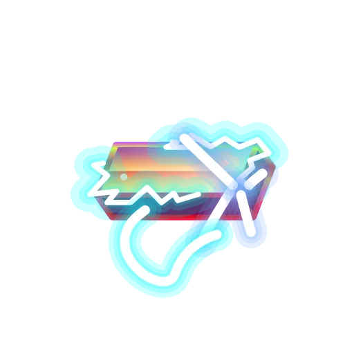Стикер 53 Retro Font Emoji