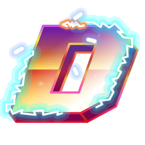 Стикер 4 Retro Font Emoji