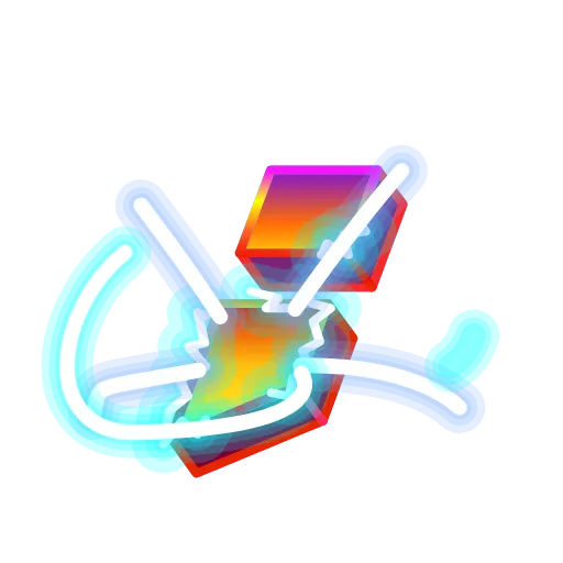 Стикер 41 Retro Font Emoji