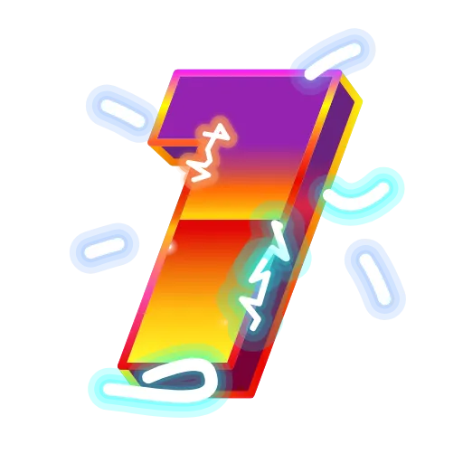Стикер 27 Retro Font Emoji