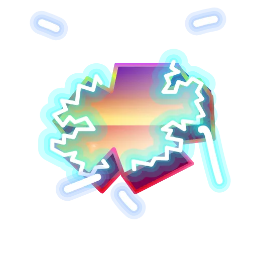 Стикер 52 Retro Font Emoji