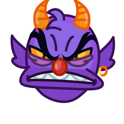 👿 Стикер «Retro Year Emoji» для Telegram