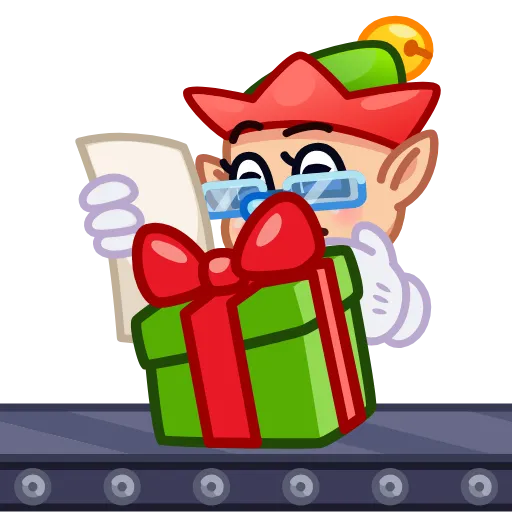 Стикер 41 Retro Year Emoji