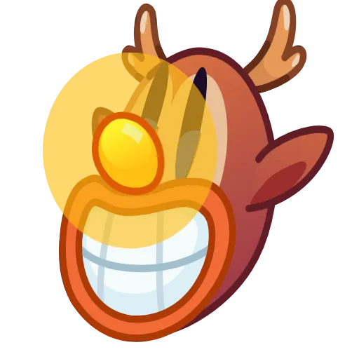 Стикер 50 Retro Year Emoji