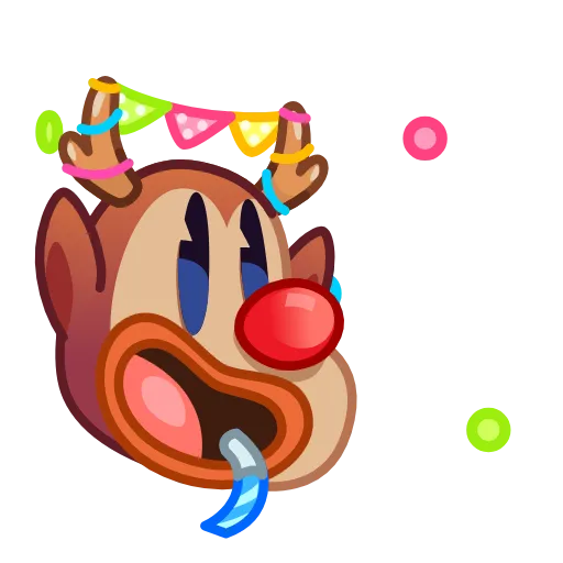 Стикер 12 Retro Year Emoji