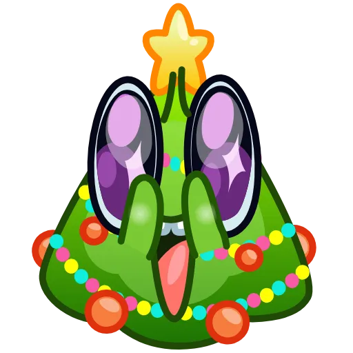 Стикер 3 Retro Year Emoji