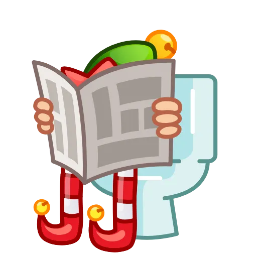 Стикер 46 Retro Year Emoji