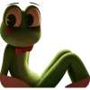 🐸 Эмодзи «Ribbit - лягушка из цифрового цирка» для Telegram