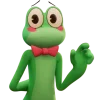 🐸 Эмодзи «Ribbit - лягушка из цифрового цирка» для Telegram