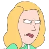 Стикер 42 😆 Набор эмоджи по мульту «Rick and Morty Рик и Морти»