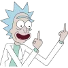 Стикер 5 😆 Набор эмоджи по мульту «Rick and Morty Рик и Морти»