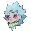 Стикер 15 😆 Набор эмоджи по мульту «Rick and Morty Рик и Морти»