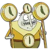 Стикер 54 😆 Набор эмоджи по мульту «Rick and Morty Рик и Морти»