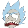 Стикер 8 😆 Набор эмоджи по мульту «Rick and Morty Рик и Морти»
