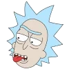 Стикер 9 😆 Набор эмоджи по мульту «Rick and Morty Рик и Морти»