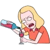 Стикер 44 😆 Набор эмоджи по мульту «Rick and Morty Рик и Морти»