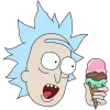 Стикер 14 😆 Набор эмоджи по мульту «Rick and Morty Рик и Морти»
