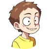 Стикер 54 Набор эмоджи по мульту «Rick and Morty Рик и Морти»