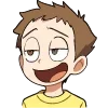 Стикер 37 Набор эмоджи по мульту «Rick and Morty Рик и Морти»