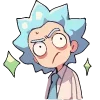 Стикер 15 Набор эмоджи по мульту «Rick and Morty Рик и Морти»