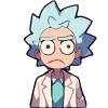 Стикер 5 Набор эмоджи по мульту «Rick and Morty Рик и Морти»