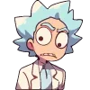 Стикер 30 Набор эмоджи по мульту «Rick and Morty Рик и Морти»