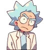 Стикер 9 Набор эмоджи по мульту «Rick and Morty Рик и Морти»