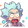 Стикер 31 Набор эмоджи по мульту «Rick and Morty Рик и Морти»