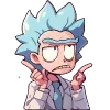 Стикер 27 Набор эмоджи по мульту «Rick and Morty Рик и Морти»