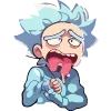 Стикер 8 Набор эмоджи по мульту «Rick and Morty Рик и Морти»