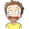 Стикер 44 Набор эмоджи по мульту «Rick and Morty Рик и Морти»
