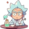 Стикер 13 Набор эмоджи по мульту «Rick and Morty Рик и Морти»