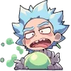 Стикер 17 Набор эмоджи по мульту «Rick and Morty Рик и Морти»