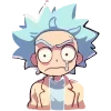 Стикер 12 Набор эмоджи по мульту «Rick and Morty Рик и Морти»