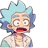 Стикер 28 Набор эмоджи по мульту «Rick and Morty Рик и Морти»