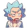 Стикер 24 Набор эмоджи по мульту «Rick and Morty Рик и Морти»
