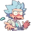 Стикер 2 Набор эмоджи по мульту «Rick and Morty Рик и Морти»