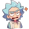 Стикер 29 Набор эмоджи по мульту «Rick and Morty Рик и Морти»