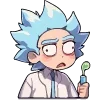 Стикер 23 Набор эмоджи по мульту «Rick and Morty Рик и Морти»