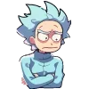 Стикер 7 Набор эмоджи по мульту «Rick and Morty Рик и Морти»
