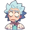 Стикер 22 Набор эмоджи по мульту «Rick and Morty Рик и Морти»