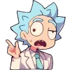 Стикер 26 Набор эмоджи по мульту «Rick and Morty Рик и Морти»