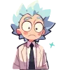 Стикер 4 Набор эмоджи по мульту «Rick and Morty Рик и Морти»