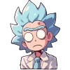 Стикер 32 Набор эмоджи по мульту «Rick and Morty Рик и Морти»